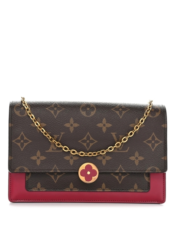 Louis Vuitton Handbags - LOUIS VUITTON FLORE Brown And Pink Chain Wallet